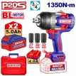 Emtop Akülü Kömürsüz Motor Somun Sıkma Sıkıştırma Torku 1350 N-M Sökme Torku 1900 N-M 20 V 5.0 A-H