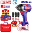 Emtop Akülü Kömürsüz Motor Somun Sıkma Sıkıştırma Torku 850 N-M Sökme Torku 1000N-M 20 V 4.0 A-H