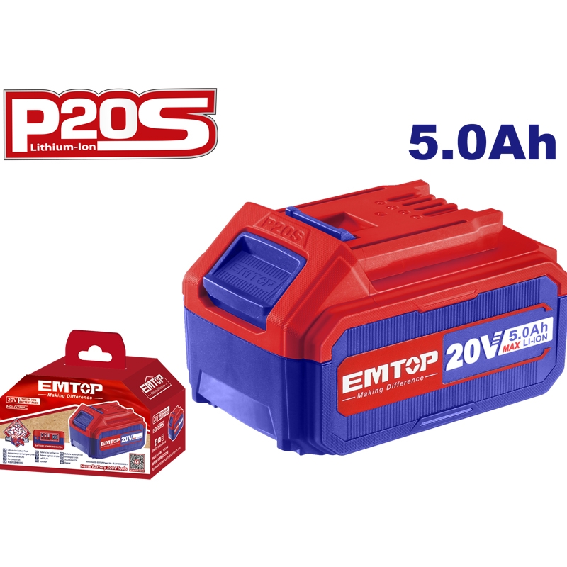 Emtop Li-ion Akü 5.0 AH