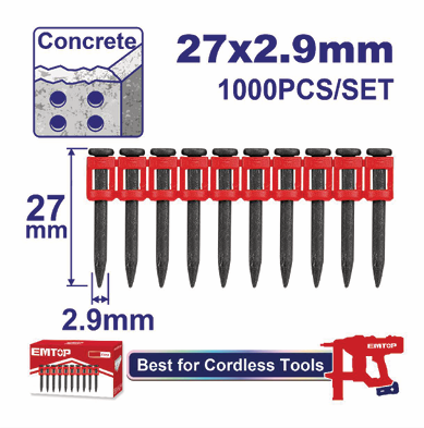 EMTOP SÜREKLİ ATEŞLEME ÇİVİLERİ 27 MM