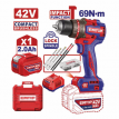 EMTOP KÖMÜRSÜZ MOTOR METAL MANDREN AKÜLÜ DARBELİ MATKAP 42V 69NM